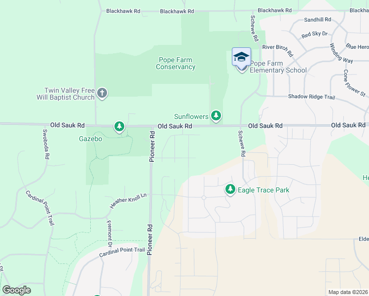 map of restaurants, bars, coffee shops, grocery stores, and more near 7492 Old Sauk Road in Middleton