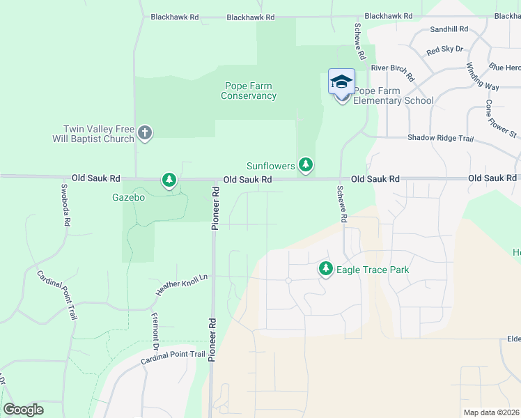 map of restaurants, bars, coffee shops, grocery stores, and more near 7492 Old Sauk Road in Middleton