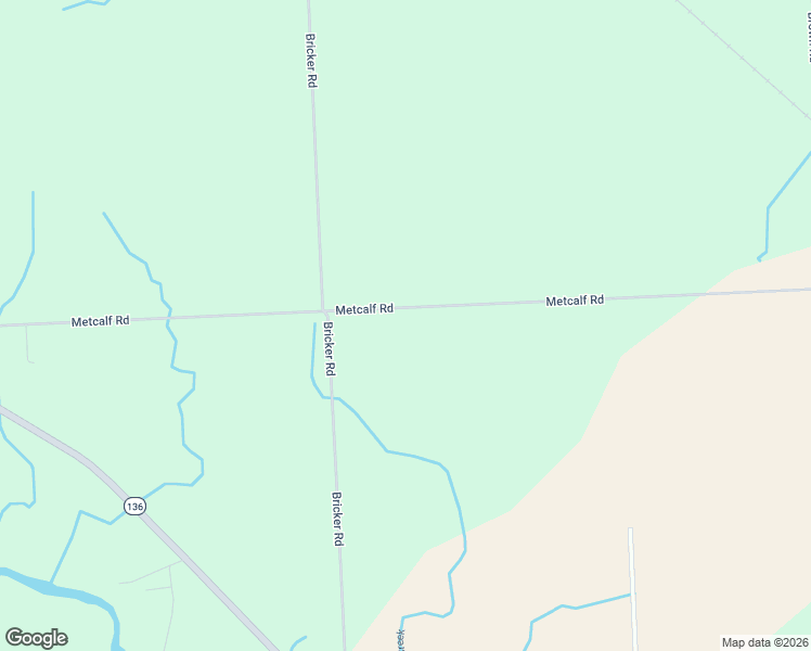 map of restaurants, bars, coffee shops, grocery stores, and more near 9750 Metcalf Road in Avoca