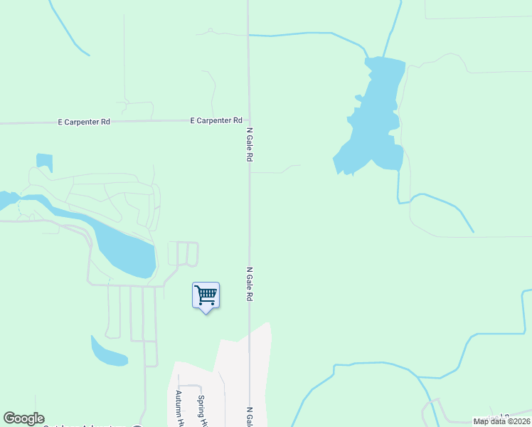 map of restaurants, bars, coffee shops, grocery stores, and more near 4372 North Gale Road in Davison