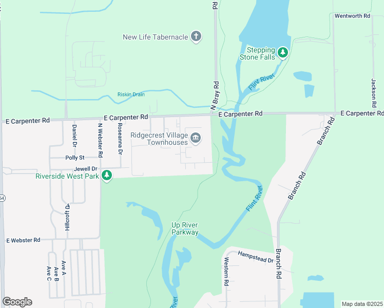 map of restaurants, bars, coffee shops, grocery stores, and more near 2654 Judy Court in Flint