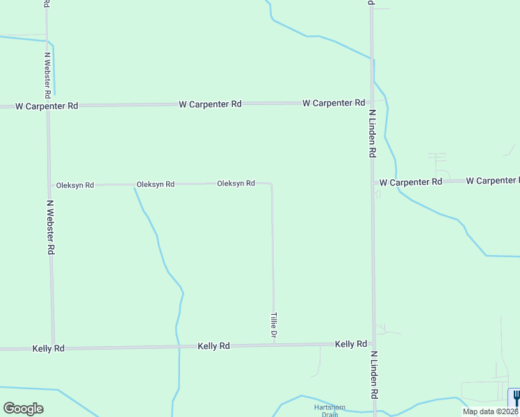 map of restaurants, bars, coffee shops, grocery stores, and more near 4499 Tillie Drive in Flint