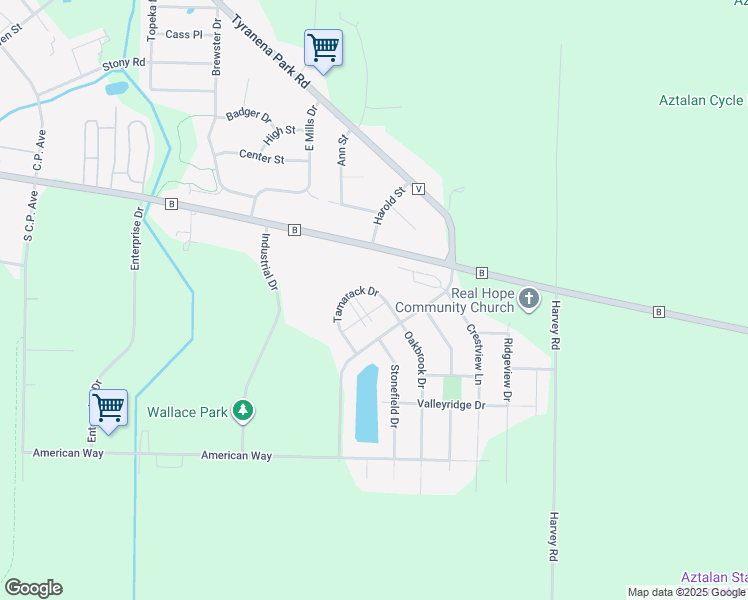 map of restaurants, bars, coffee shops, grocery stores, and more near 210 Tamarack Drive in Lake Mills