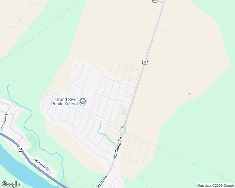 map of restaurants, bars, coffee shops, grocery stores, and more near 53 Lillian Way in Haldimand County
