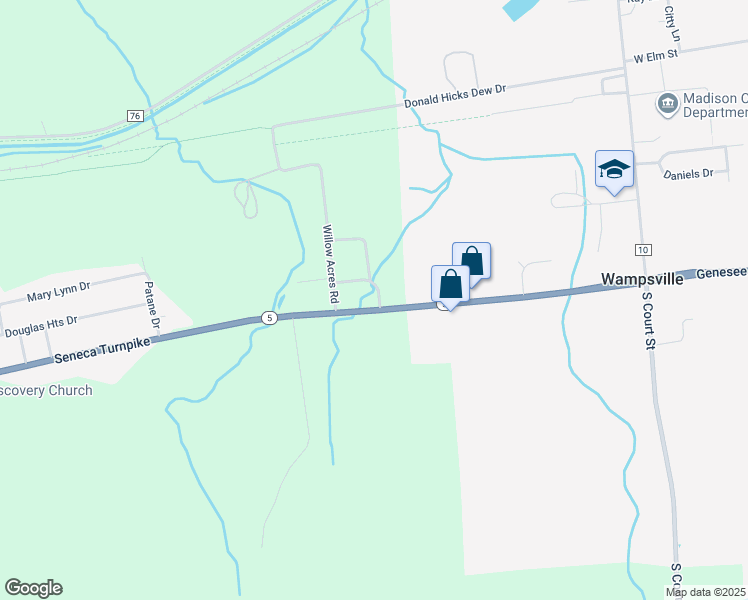 map of restaurants, bars, coffee shops, grocery stores, and more near 3912 Seneca Turnpike in Canastota