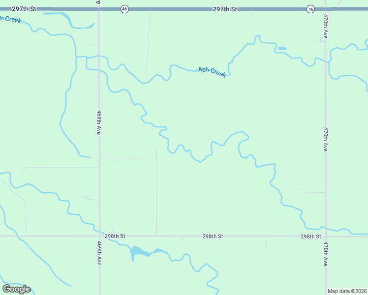 map of restaurants, bars, coffee shops, grocery stores, and more near 46924 298th Street in Beresford