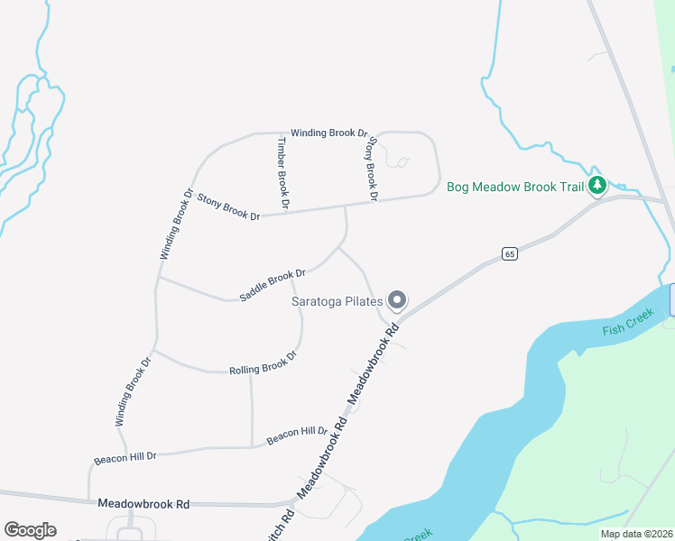 map of restaurants, bars, coffee shops, grocery stores, and more near 30 Oakbrook Boulevard in Saratoga Springs