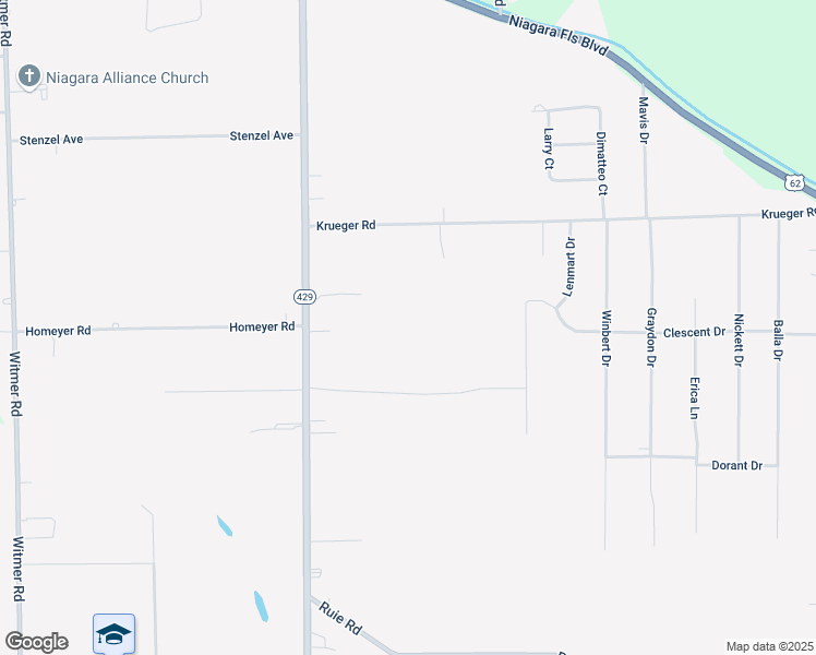 map of restaurants, bars, coffee shops, grocery stores, and more near 7189 Ward Road in North Tonawanda
