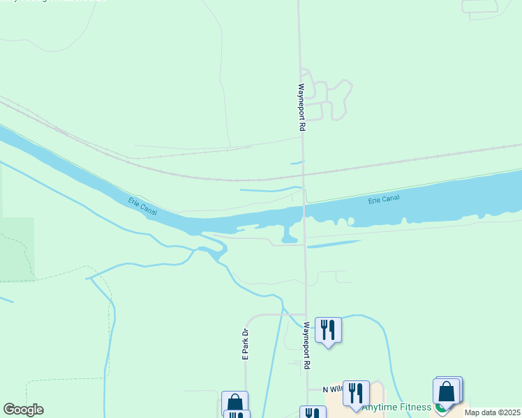 map of restaurants, bars, coffee shops, grocery stores, and more near 270 Canal Drive West in Macedon