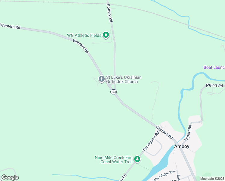 map of restaurants, bars, coffee shops, grocery stores, and more near 3299 Warners Road in Warners