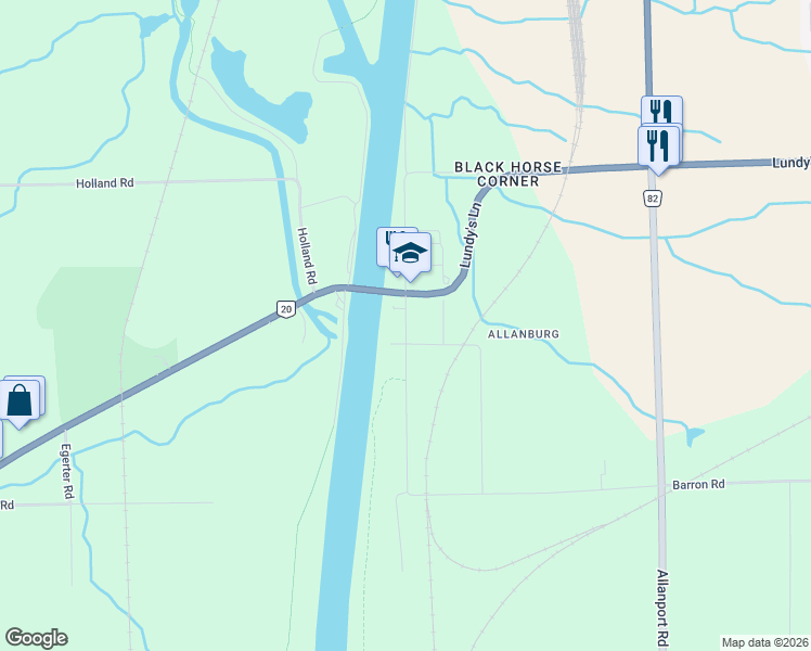map of restaurants, bars, coffee shops, grocery stores, and more near Centre Street in Thorold