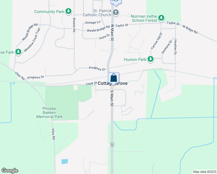map of restaurants, bars, coffee shops, grocery stores, and more near 147 East Reynolds Street in Cottage Grove