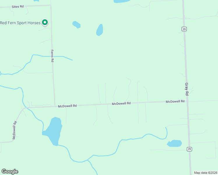 map of restaurants, bars, coffee shops, grocery stores, and more near 4280 McDowell Road in Lapeer
