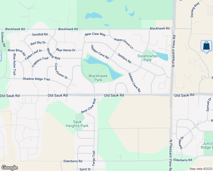 map of restaurants, bars, coffee shops, grocery stores, and more near 9340 Old Sauk Road in Middleton
