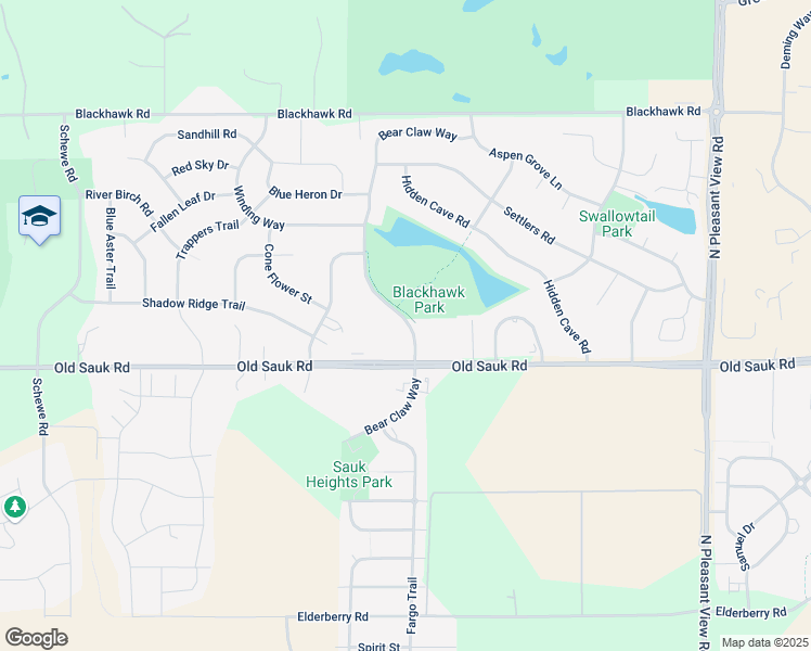 map of restaurants, bars, coffee shops, grocery stores, and more near 720 Bear Claw Way in Madison