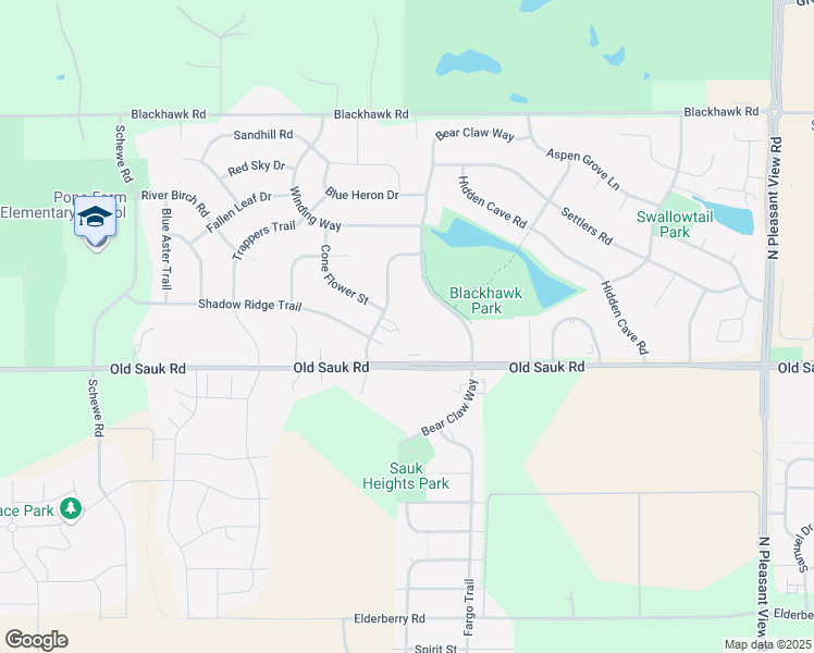 map of restaurants, bars, coffee shops, grocery stores, and more near 718 Bear Claw Way in Madison