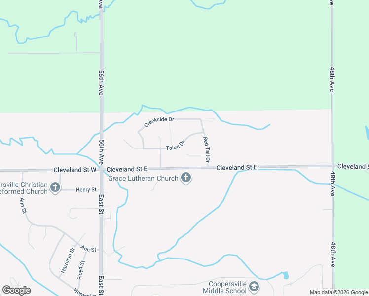map of restaurants, bars, coffee shops, grocery stores, and more near 244 Talon Drive in Coopersville
