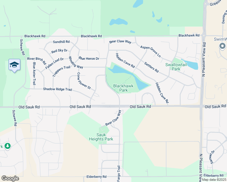 map of restaurants, bars, coffee shops, grocery stores, and more near 718 Bear Claw Way in Madison