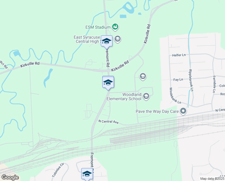 map of restaurants, bars, coffee shops, grocery stores, and more near 6322 Fremont Rd in East Syracuse