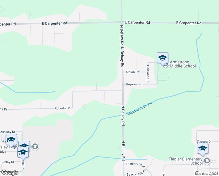 map of restaurants, bars, coffee shops, grocery stores, and more near 5427 Hopkins Road in Flint