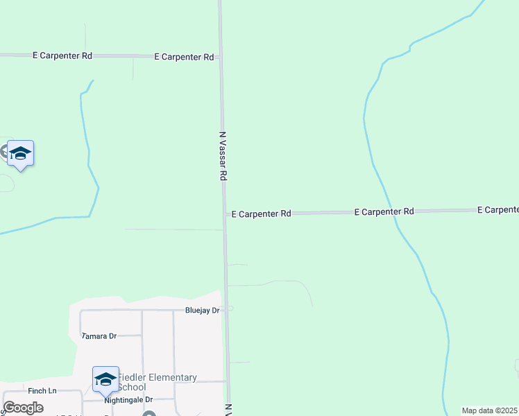 map of restaurants, bars, coffee shops, grocery stores, and more near 7057 East Carpenter Road in Davison
