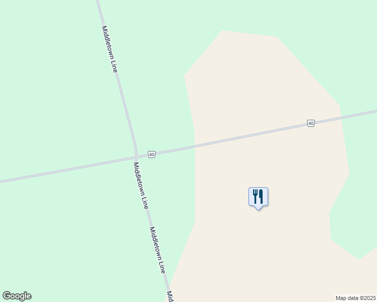 map of restaurants, bars, coffee shops, grocery stores, and more near 465396 County Road 40 in Woodstock