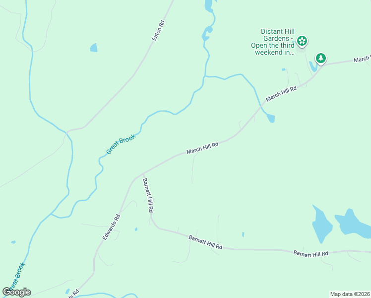 map of restaurants, bars, coffee shops, grocery stores, and more near 363 March Hill Road in Walpole