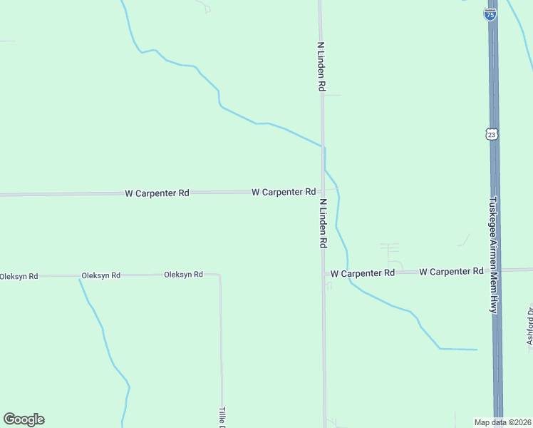 map of restaurants, bars, coffee shops, grocery stores, and more near 5067 West Carpenter Road in Flint