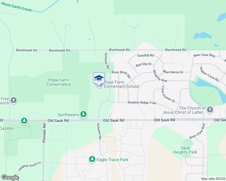 map of restaurants, bars, coffee shops, grocery stores, and more near 910 Blue Aster Trace in Middleton