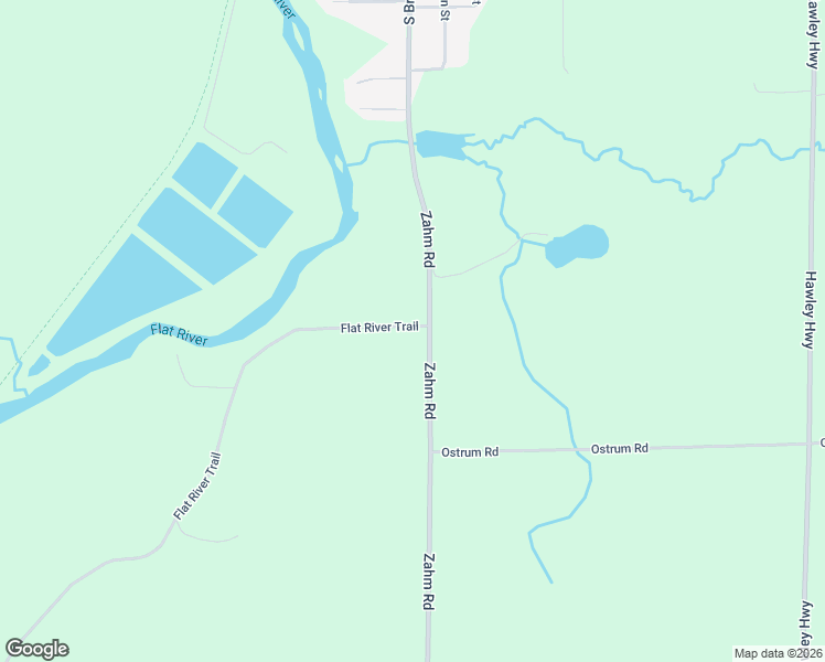 map of restaurants, bars, coffee shops, grocery stores, and more near 7921 Flat River Trail in Belding