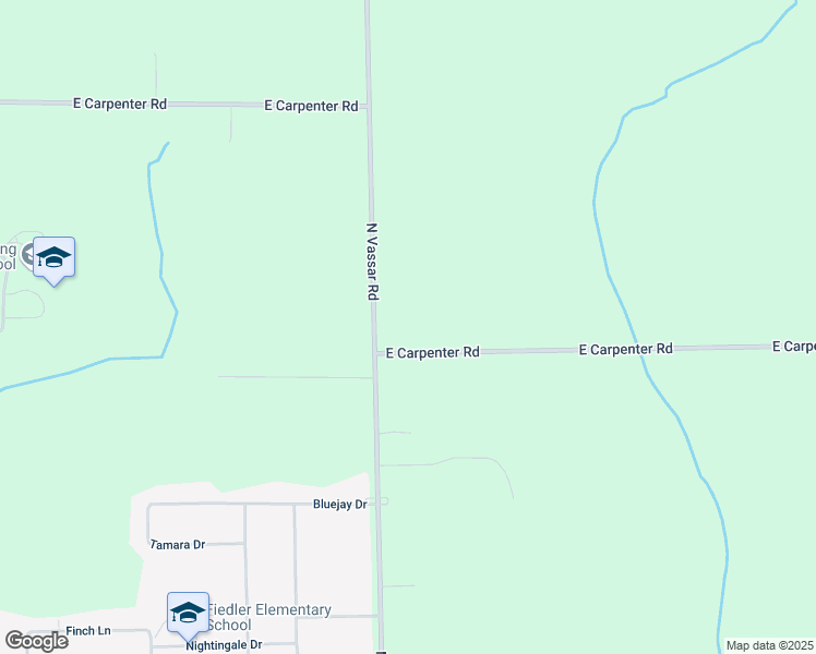 map of restaurants, bars, coffee shops, grocery stores, and more near 7057 East Carpenter Road in Davison