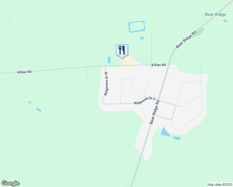 map of restaurants, bars, coffee shops, grocery stores, and more near 7280 Edgewater Circle in North Tonawanda