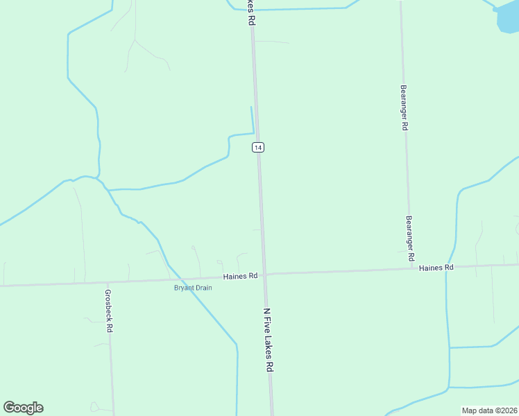 map of restaurants, bars, coffee shops, grocery stores, and more near 1615 North Five Lakes Road in Attica