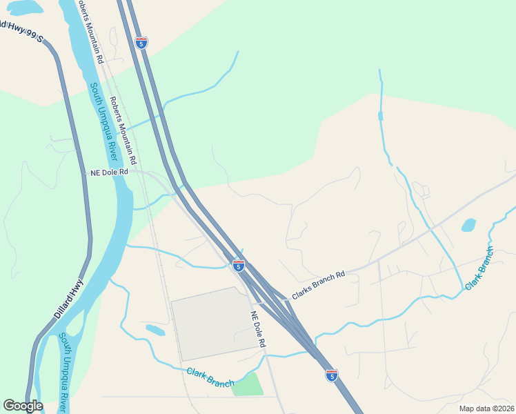 map of restaurants, bars, coffee shops, grocery stores, and more near 540 Horizon Lane in Myrtle Creek