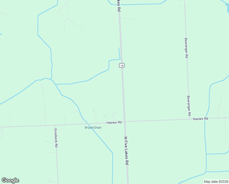 map of restaurants, bars, coffee shops, grocery stores, and more near 1615 North Five Lakes Road in Attica