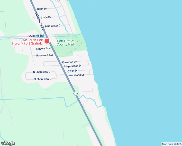 map of restaurants, bars, coffee shops, grocery stores, and more near 5834 Campfire Drive in Fort Gratiot Township