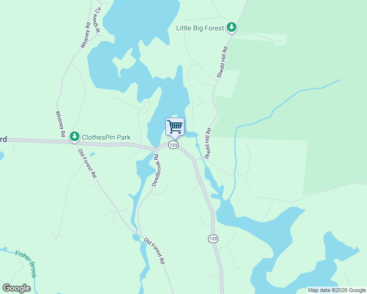 map of restaurants, bars, coffee shops, grocery stores, and more near 984 New Hampshire 123 in Stoddard