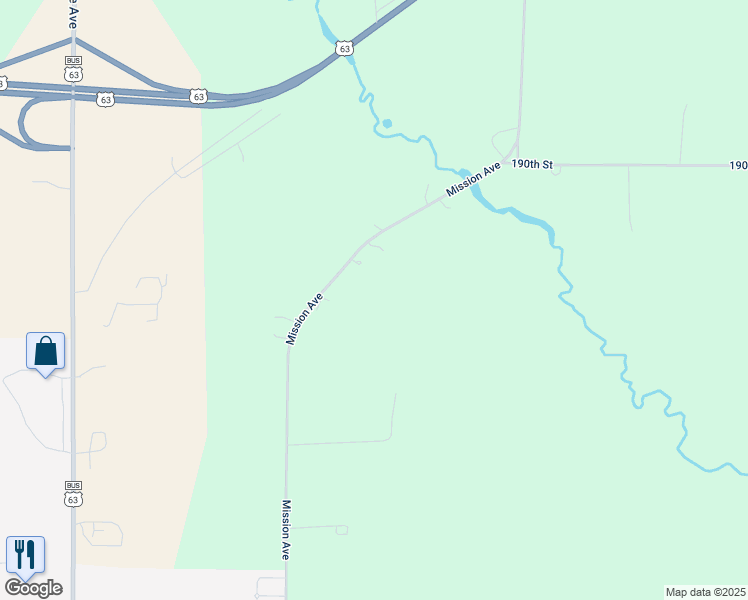 map of restaurants, bars, coffee shops, grocery stores, and more near 1930 Mission Avenue in New Hampton