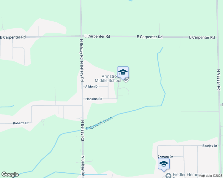 map of restaurants, bars, coffee shops, grocery stores, and more near 5048 Hartland Drive in Flint