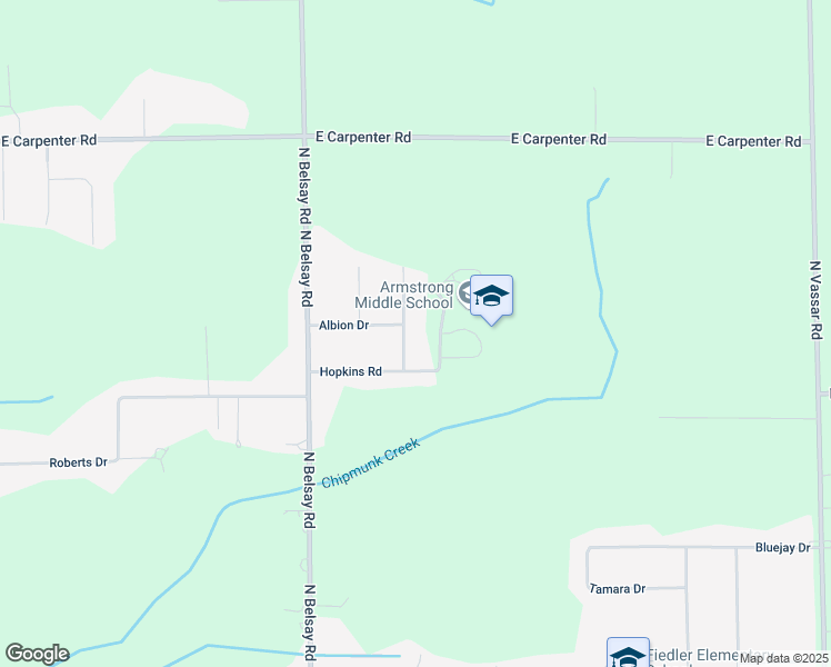 map of restaurants, bars, coffee shops, grocery stores, and more near 5048 Hartland Drive in Flint