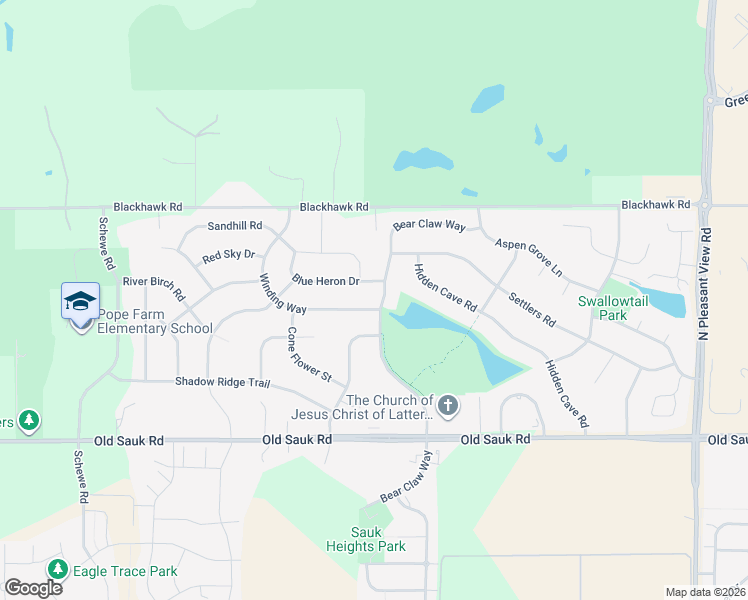 map of restaurants, bars, coffee shops, grocery stores, and more near 906 Winding Way in Middleton