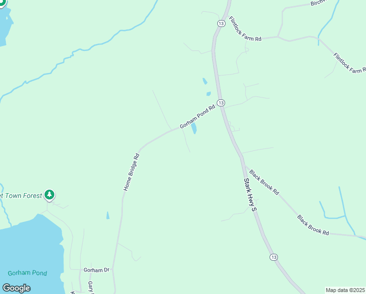 map of restaurants, bars, coffee shops, grocery stores, and more near 1020 Gorham Road in Dunbarton