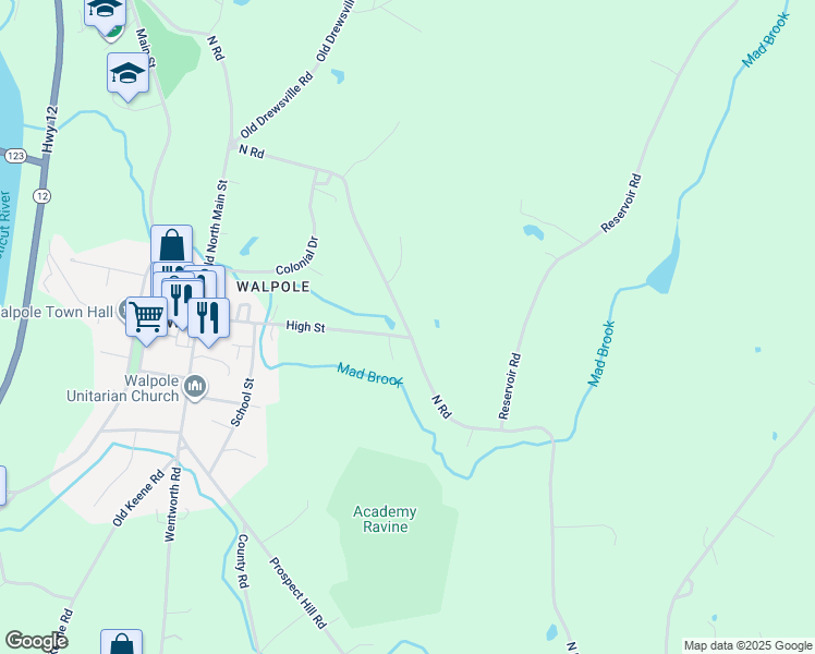 North Road, Walpole NH Walk Score