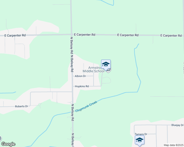 map of restaurants, bars, coffee shops, grocery stores, and more near 5107 Hartland Drive in Flint