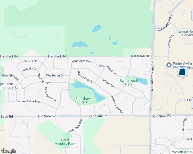 map of restaurants, bars, coffee shops, grocery stores, and more near 806 Stagecoach Trail in Madison