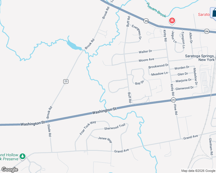 map of restaurants, bars, coffee shops, grocery stores, and more near 26 Quiet Harbor Drive in Saratoga Springs