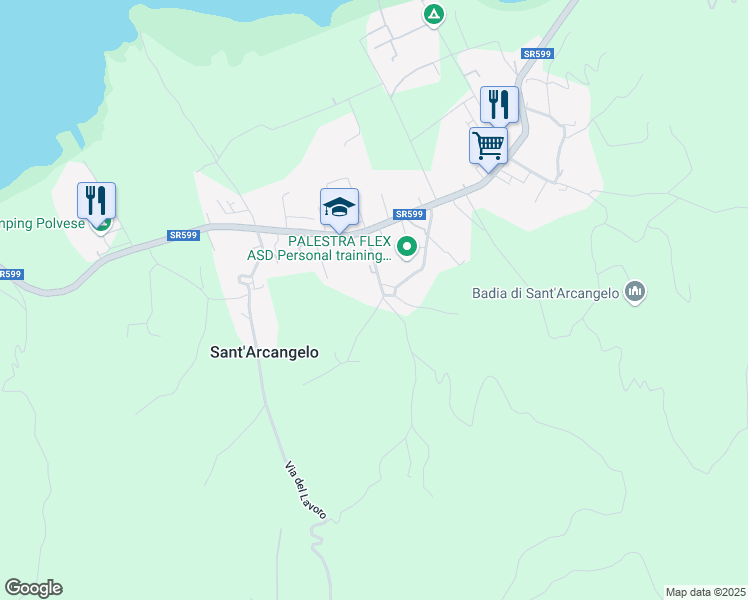map of restaurants, bars, coffee shops, grocery stores, and more near 4 Via Cenaioli in Sant'Arcangelo