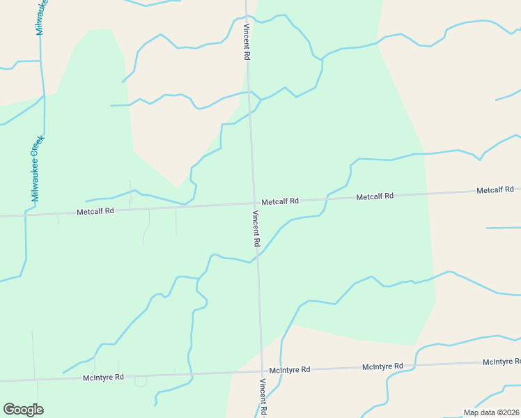 map of restaurants, bars, coffee shops, grocery stores, and more near 5549 Metcalf Road in North Street
