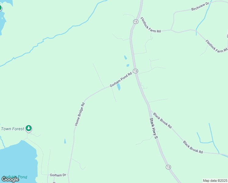 map of restaurants, bars, coffee shops, grocery stores, and more near 1020 Gorham Road in Dunbarton