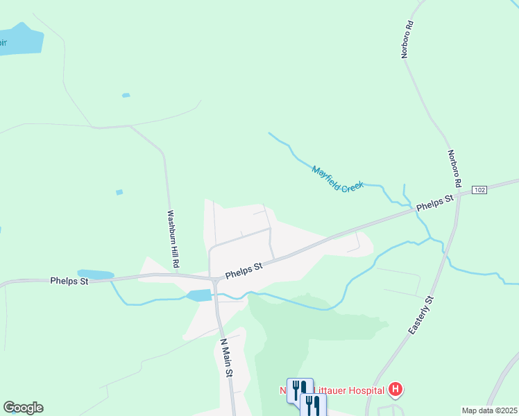 map of restaurants, bars, coffee shops, grocery stores, and more near 135 Richwood Drive in Gloversville